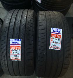 2 Pirelli Used Tires 255/35/20