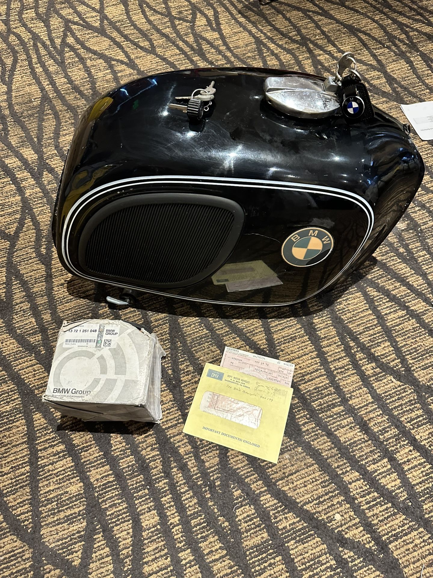 BMW Motorcycle R90s Gas Tank