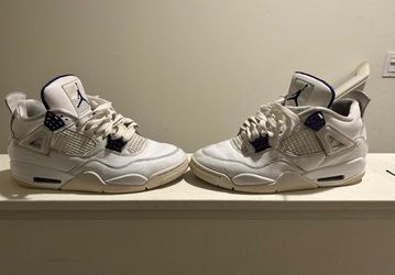 purple metallic jordan 4s