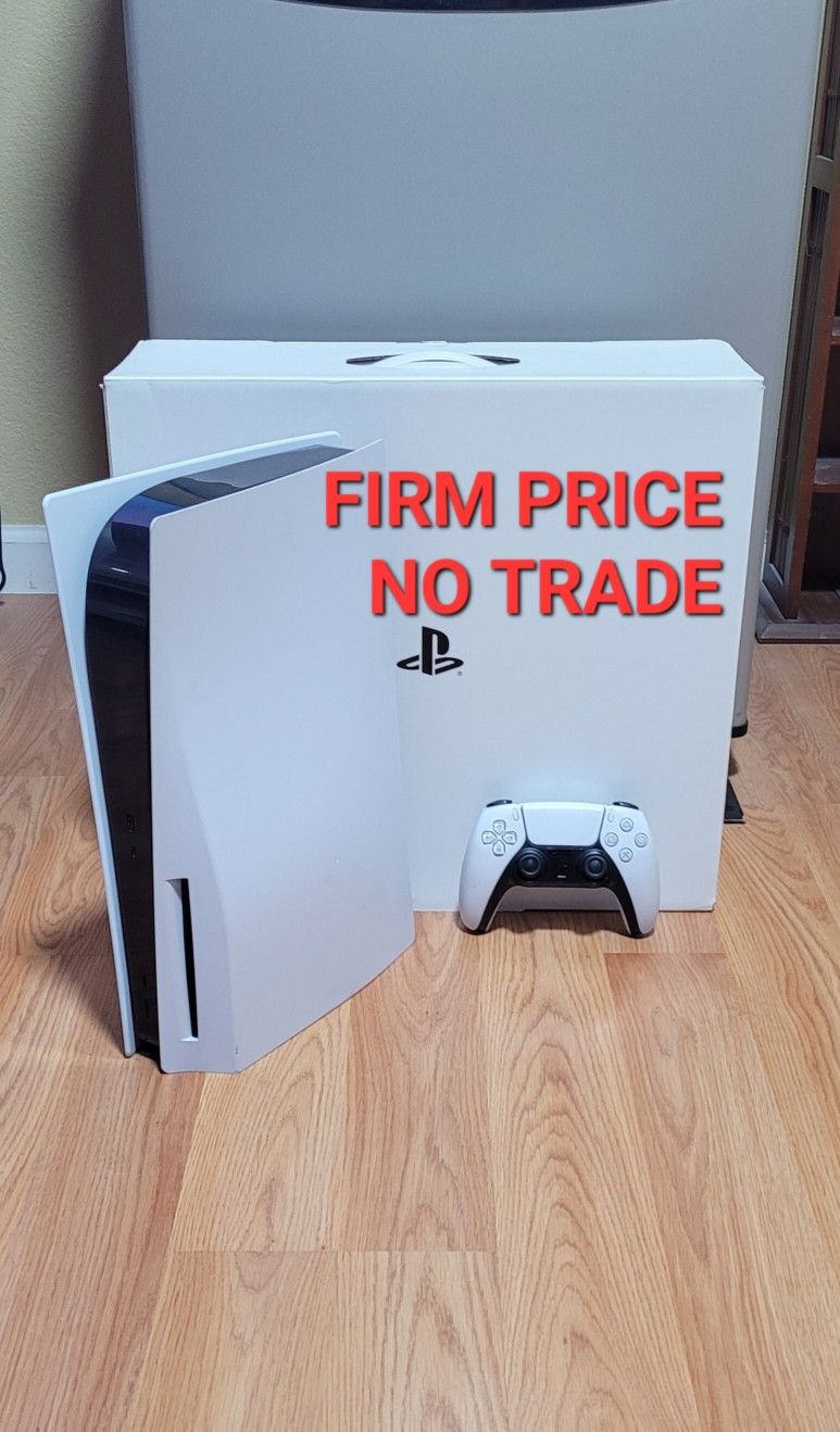 PS5 DISC Ed. , FIRM PRICE, NO TRADE, GREAT CONDITON, READ DESCRIPTION FOR DETAILS