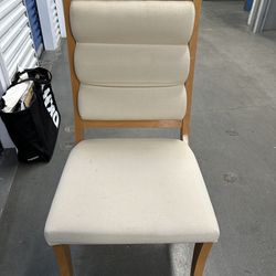 Beautiful White Upholstered Chair
