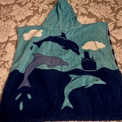 Toddler/Kids Poncho Style Beach Towel