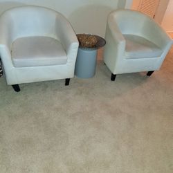 White Leather Sofa Seats