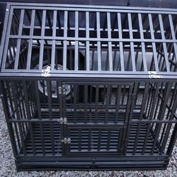 KELIXU 48" Heavy Duty Dog Crate Large Dog cage Dog Kennels and Crates for Large Dogs Indoor Outdoor.