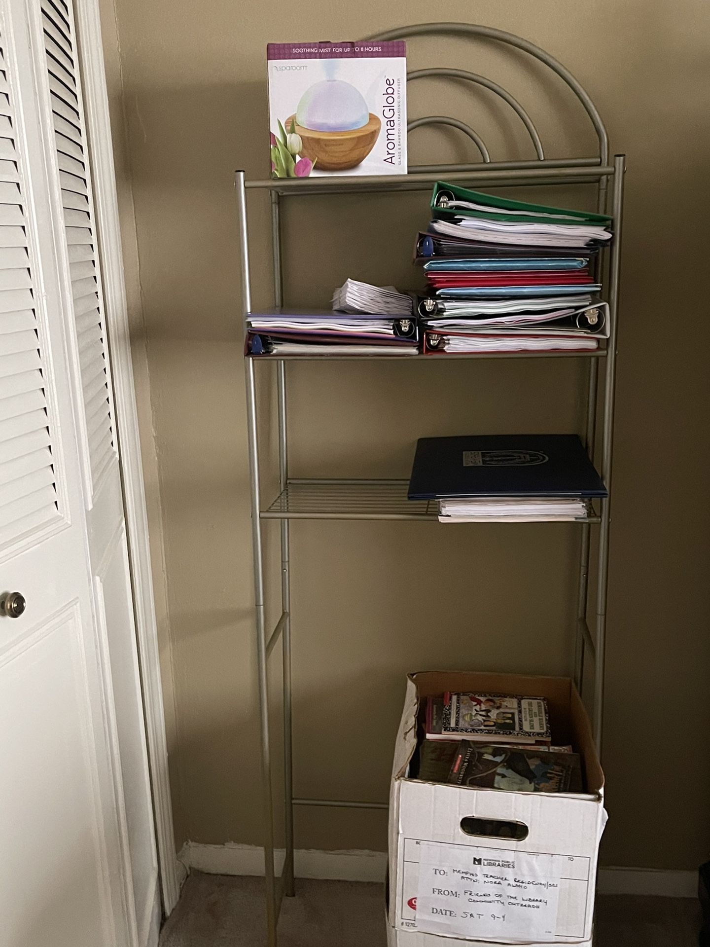 Towel Rack Storage Organizer 