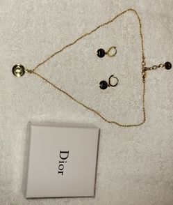 Christian Dior Necklace And Earrings 