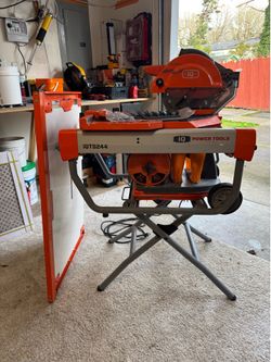iQ Power Tools iQTS244 10" Dry Cut Tile Saw (includes Stand, Blade & Extension Table)