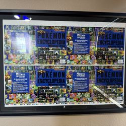 Pokemon Pojo’s Encyclopedia Framed Uncut Sheet 