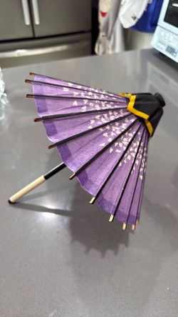 Purple Paper Parasol Umbrella