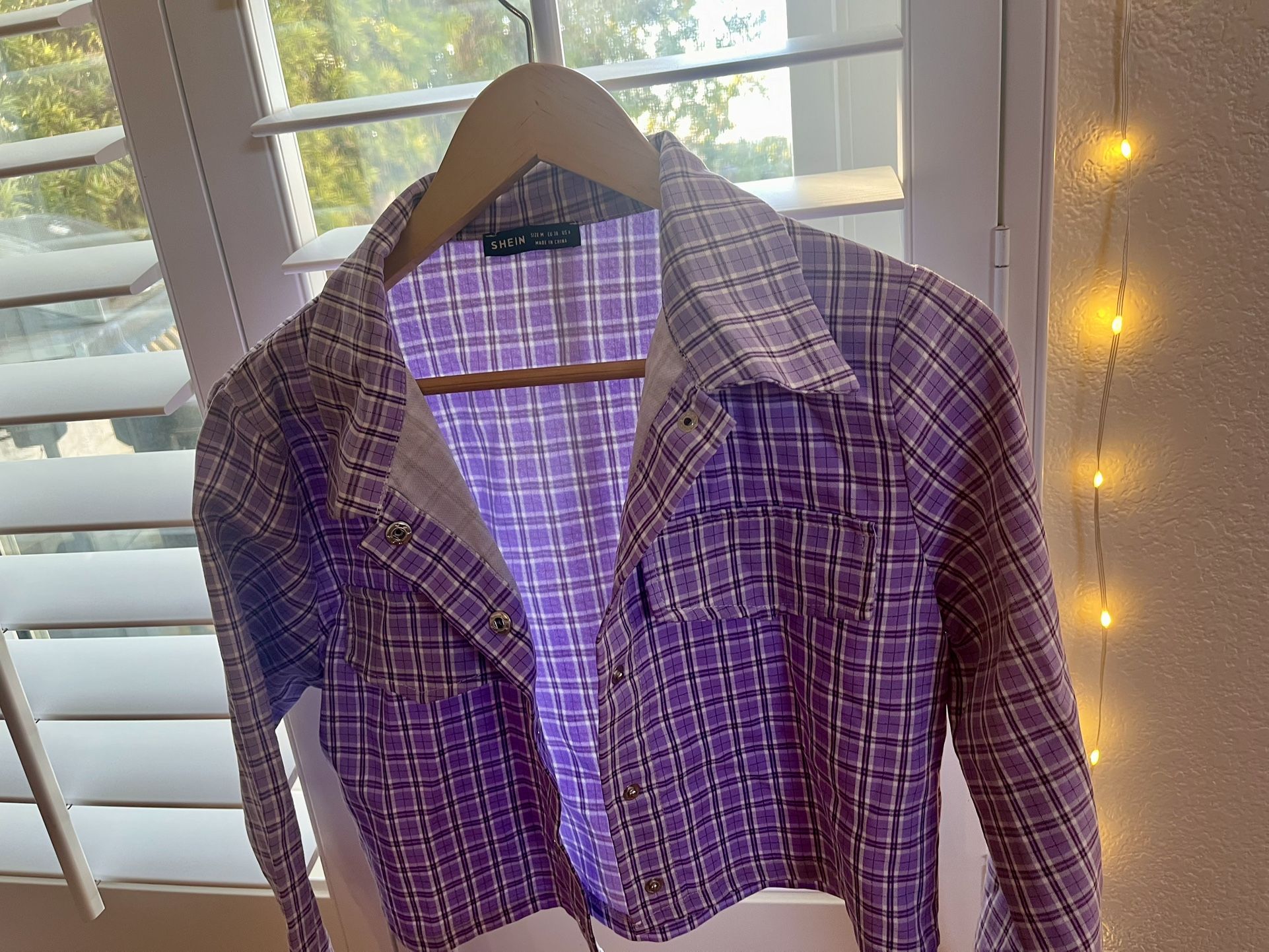 SHEIN
Purple M / Short Striped Flannel Purple M / Short Striped Flannel Short Striped Flannel