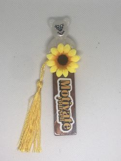 Sunflower Bear Resin Bookmark