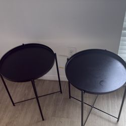 Metal end tables