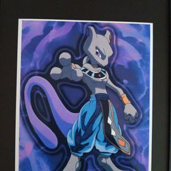 Mewtwo God of Destruction Print