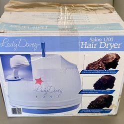 Vintage Lady Dazey Hair Dryer Portable Table Top Original Box