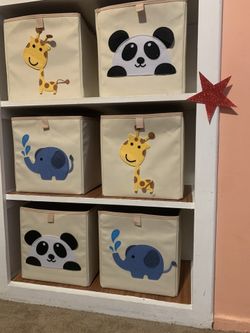 Fabric Storage Bin / Organizer Storage Box Cube/ Kids Toy Bins