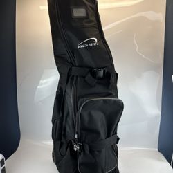 Backspin Golf Travel Cover Bag with Wheels & Straps – Black Soft Case