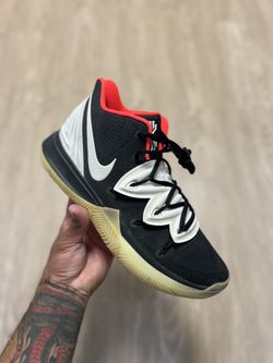 Nike Kyrie 5 ID Kyreezy Basketball Shoes Size 11 Black Solar Red Custom Excellent Kyrie Irving Yeezy