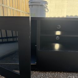 Media Cabinet with Glass Front Door & Adjustable Shelves