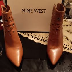 Nine West Tan/brown Boots, Sz 7