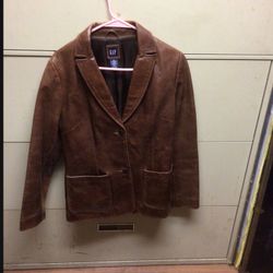 Women’s Leather Jacket 💗 GAP  Size - M 💗 ✨Like New ✨💗