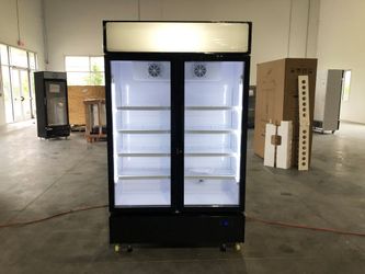 NSF 47 inches Two Glass Door Refrigerator SC-730