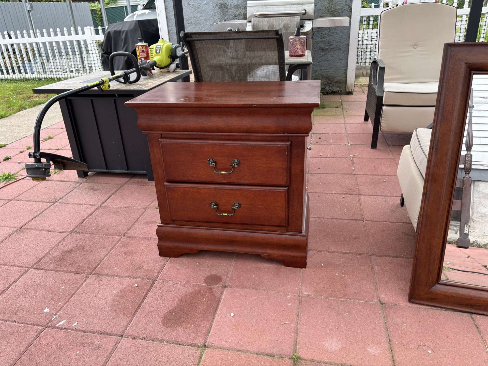 Pennsylvania Style Nightstand Solid Wood