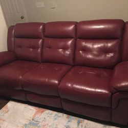 Power Recliner Sofa Leather