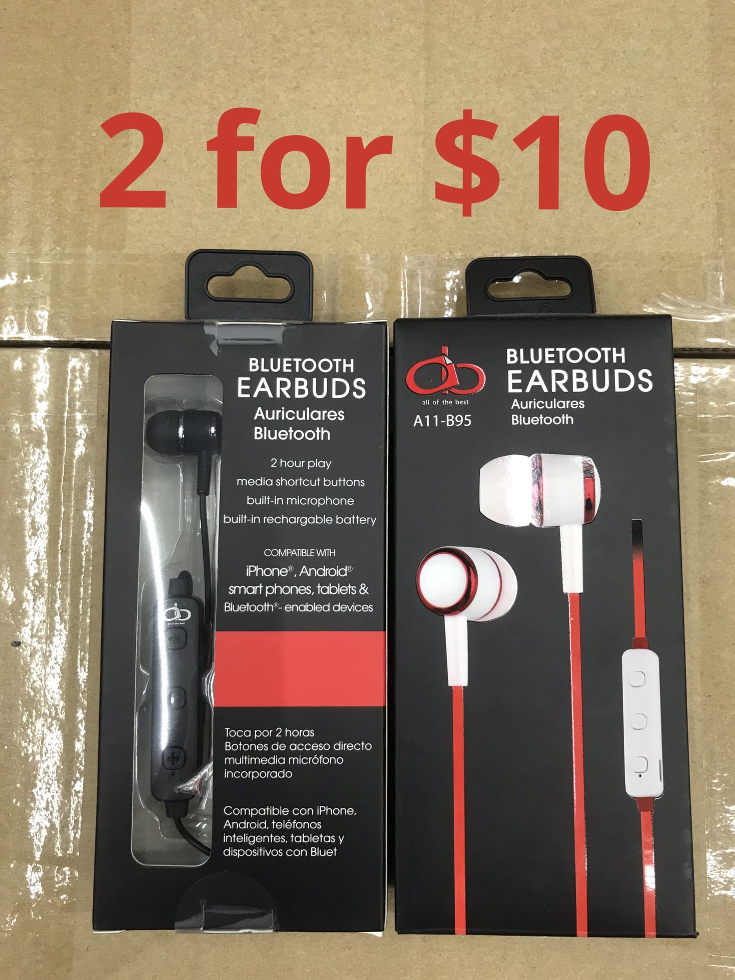 2 for $10 Universal Bluetooth headset