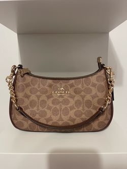 Coach Terri Shoulder Bag (Gold/Tan/Brown)
