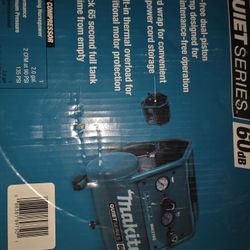 Makita Quiet Series 1 HP, 2 Gallon, Oil-Free, Electric Air Compressor............no Lowballers Please 