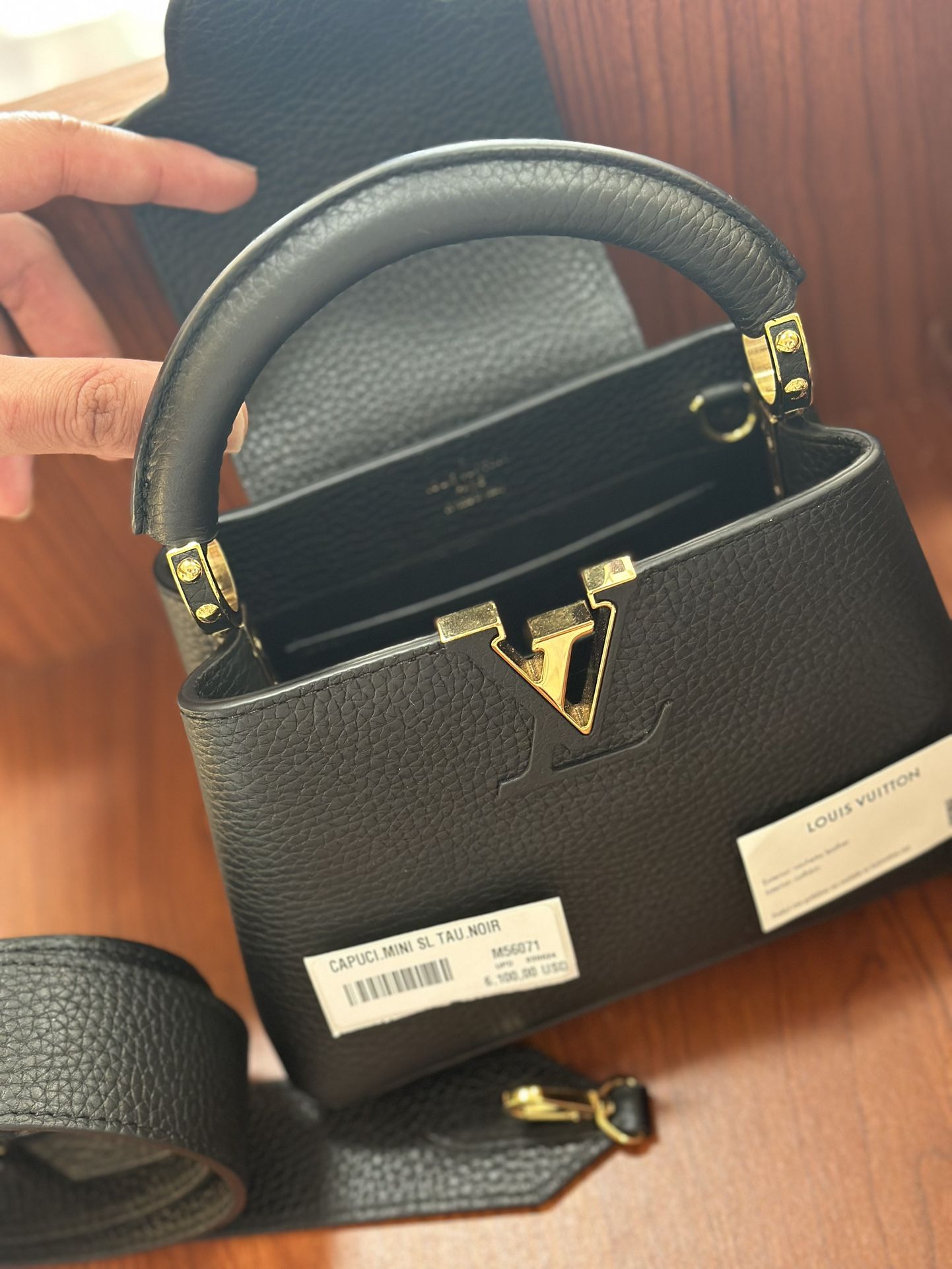 Original Louis Vuitton Capuci Mini SL Tau Noir (brandnew)