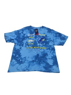 Reebok Allen Iverson I3 Racing Bike Life Tie-Dye Graphic T-Shirt Men's XL