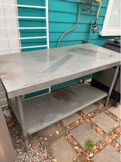 Commercial Stainless Steel Work Table with Undershelf