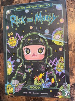 Pop Mart Rick and Morty Mega Space Molly 400% Adult Swim, New in Box Sealed