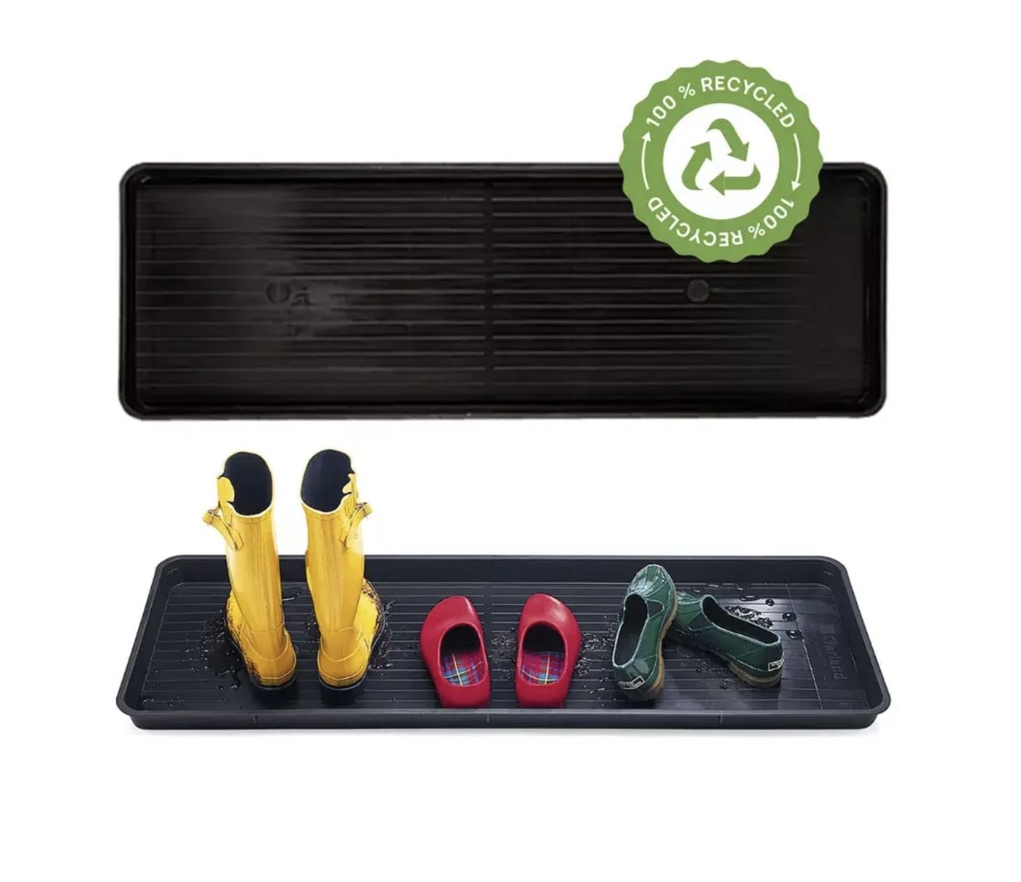 Large Black Boot Tray