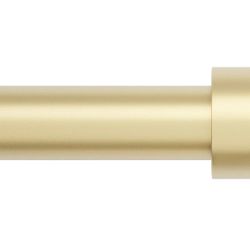 Curtain Rods for Windows 32 to 240, 1 Inch Gold Curtain Rod Set, Heavy Duty