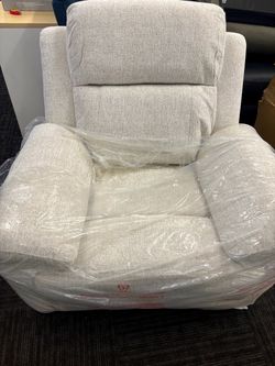 Cream Fabric Accent Chair