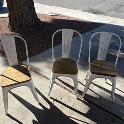 White Wooden Chairs, New Antique Style