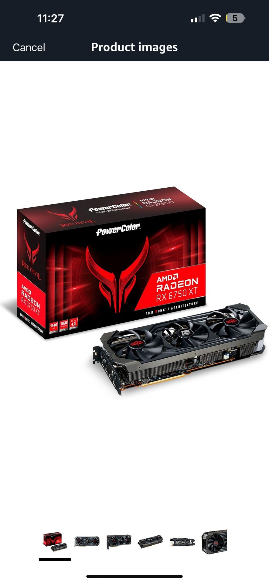 GPU 6750 Xt 12 GB