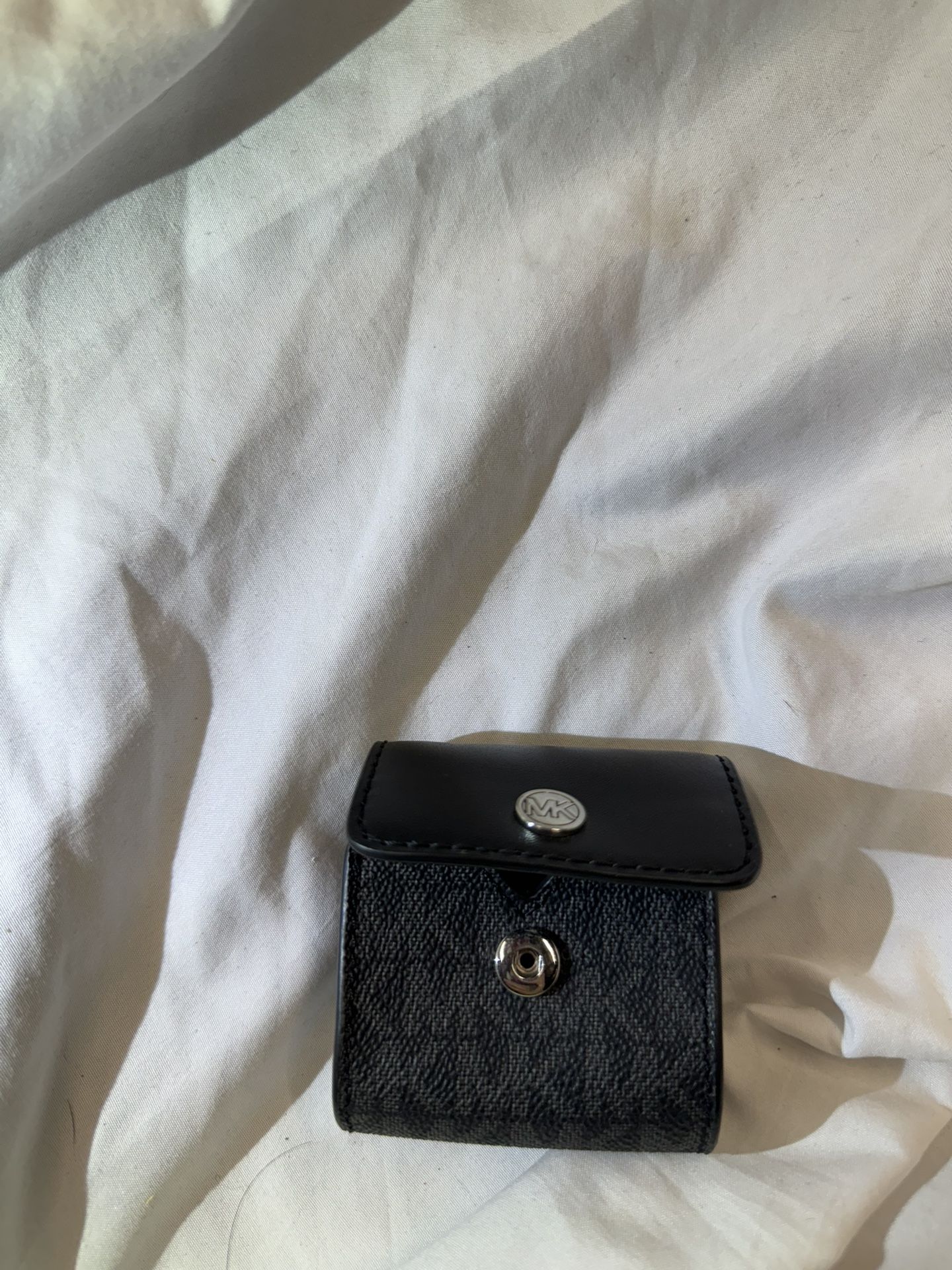 Michael Kors AirPods Case – Black MK Logo – Excellent Condition