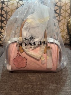 Coach pink Rowan Satchel