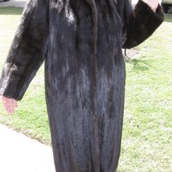 BlackGlama  Mink Coat