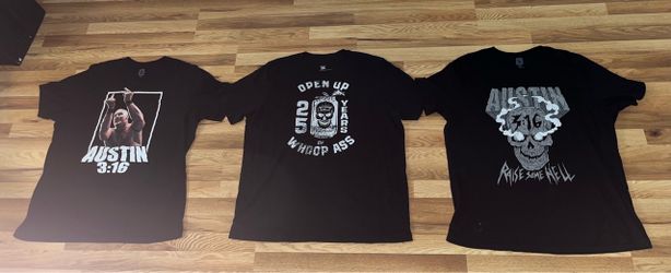 WWE Stone Cold Steve Austin Men's T-Shirts Bundle XXL (Lot of 3)