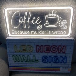 Coffee Bar LEF Sign