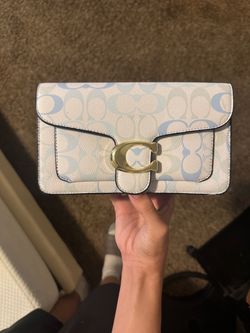 Coach Tabby purse Light Blue Signature