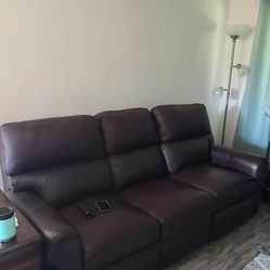 Full Leather Couch - 3 Seater