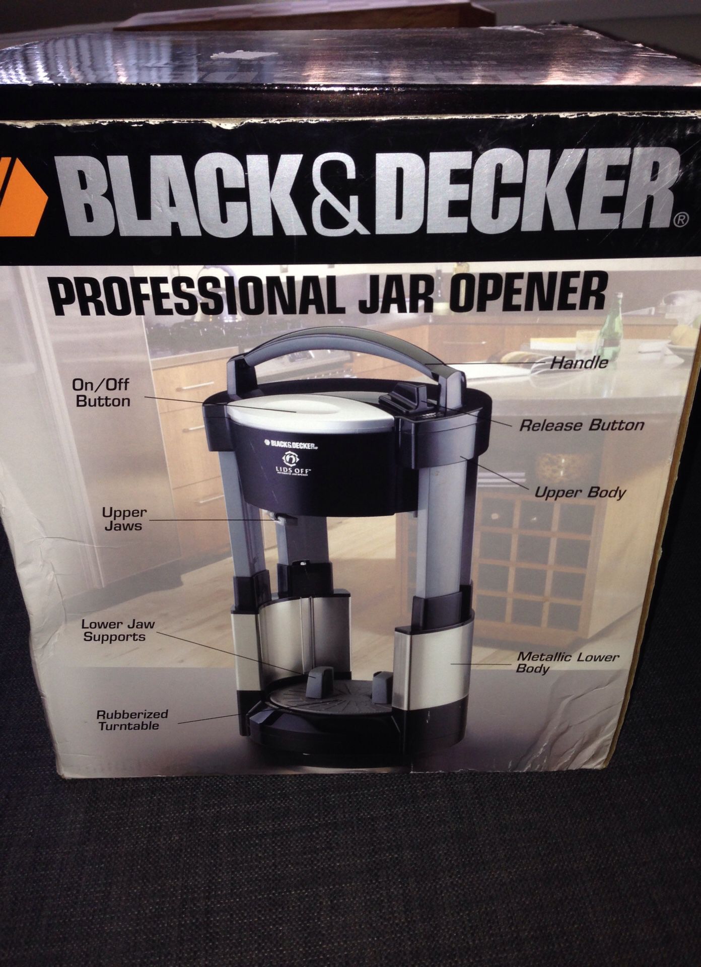 Brand Name is Black & Decker Professional Jar Opener. Please See All The Pictures and Read the description