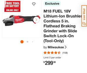 Milwaukee Flat Head Grinder