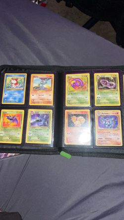 Rare pokemon  cards with binder and sleeve