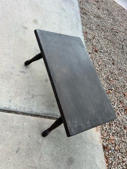 Vintage wood low coffee table